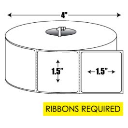 1.5 x 1.5 inch Thermal Transfer Labels - 1