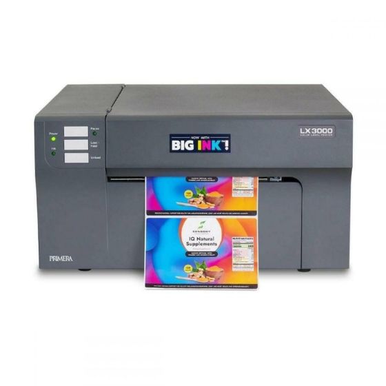 LX3000 Color Label Printer Pigment Based - Blanco Labels